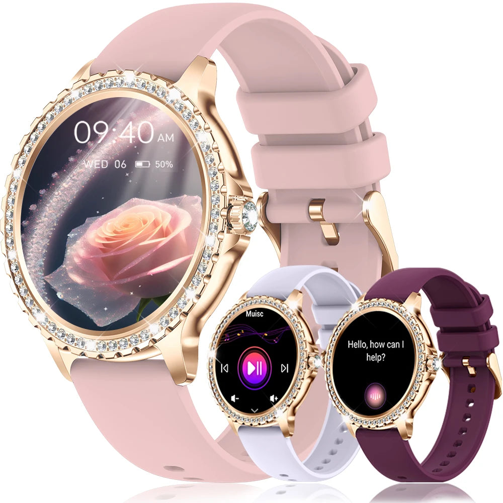 INNOFOVO Women's Smartwatch Touchscreen Fitness Tracker