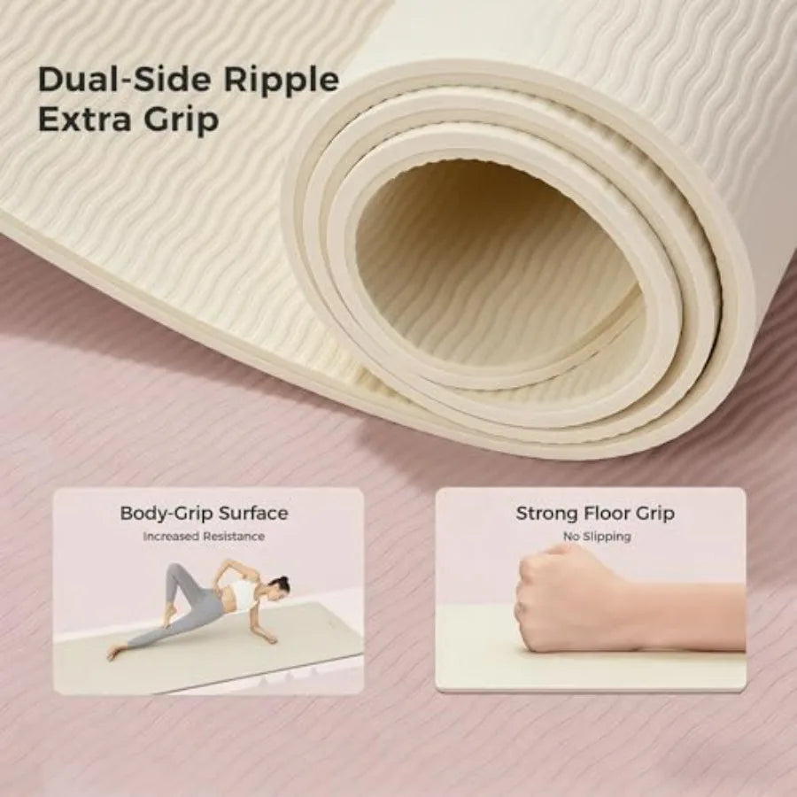 Premium TPE Yoga Mat Non Slip For Home Workout Pro