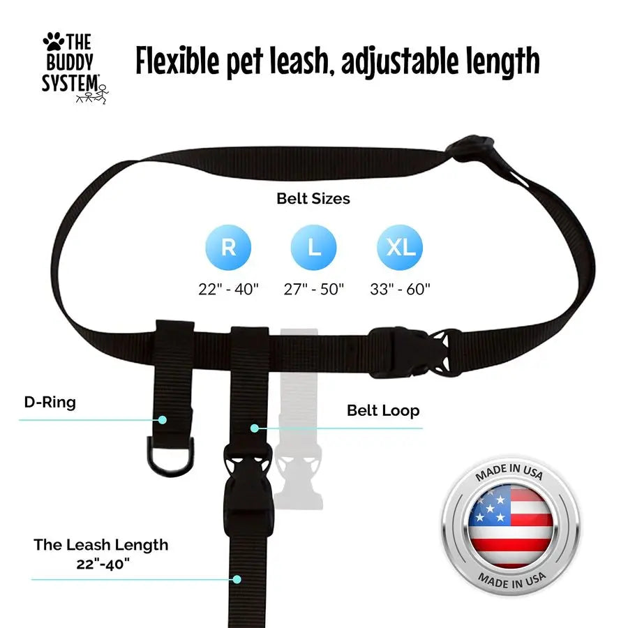 Hands Free Dog Leash Adjustable For Running And Training Made In USA