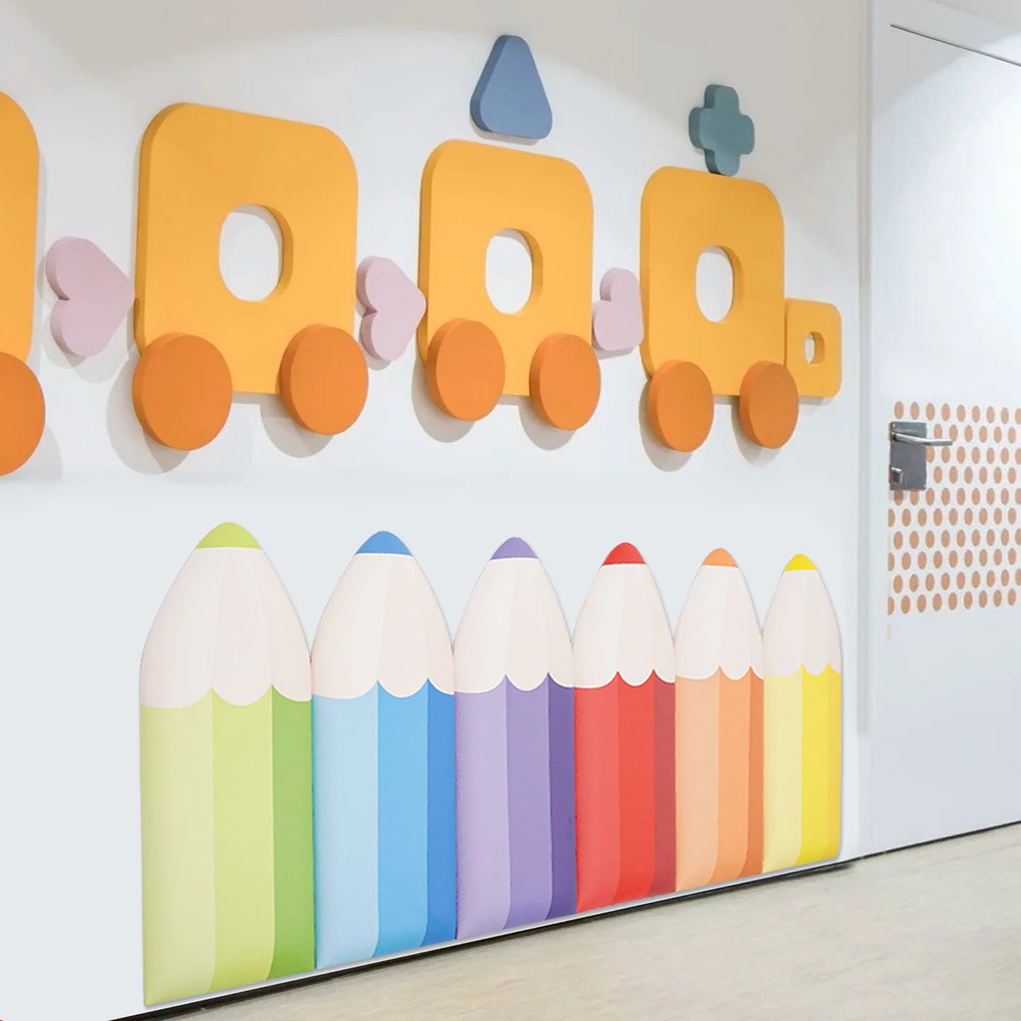 Pencil Wall Stickers Self Adhesive Padding For Kids