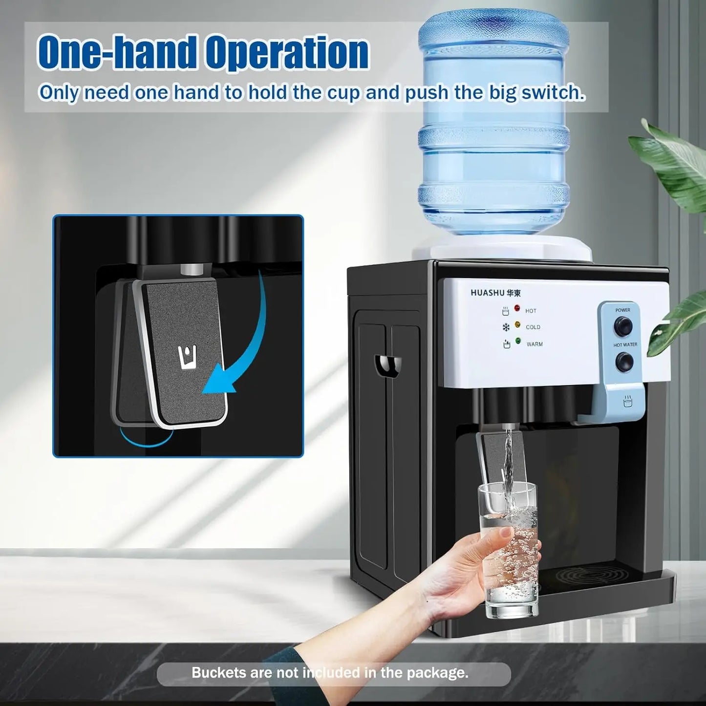 Electric Hot Cold Water Dispenser 5 Gallon Countertop Home Office