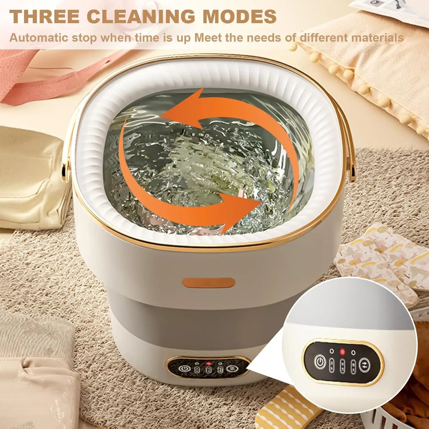 Acekool Portable Mini Washing Machine For Travel And RV Use