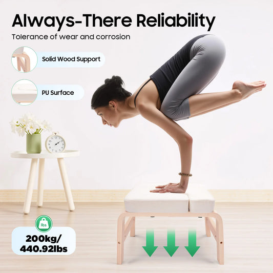 Yoga Headstand Bench Inversion Stool 440 Lbs Capacity