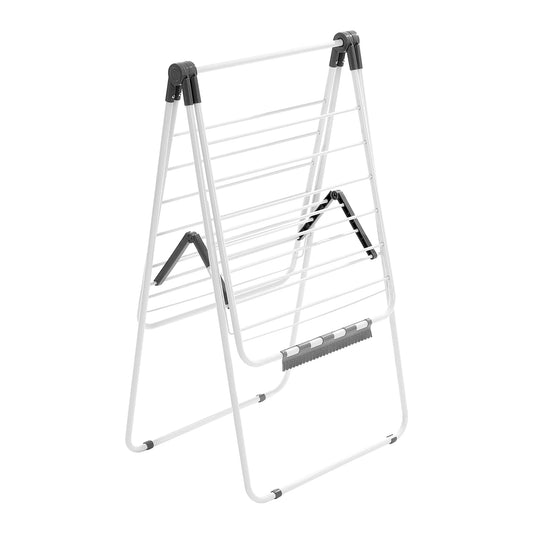 Clothes Drying Rack Foldable With Sock Clips Height Adjustable Iron