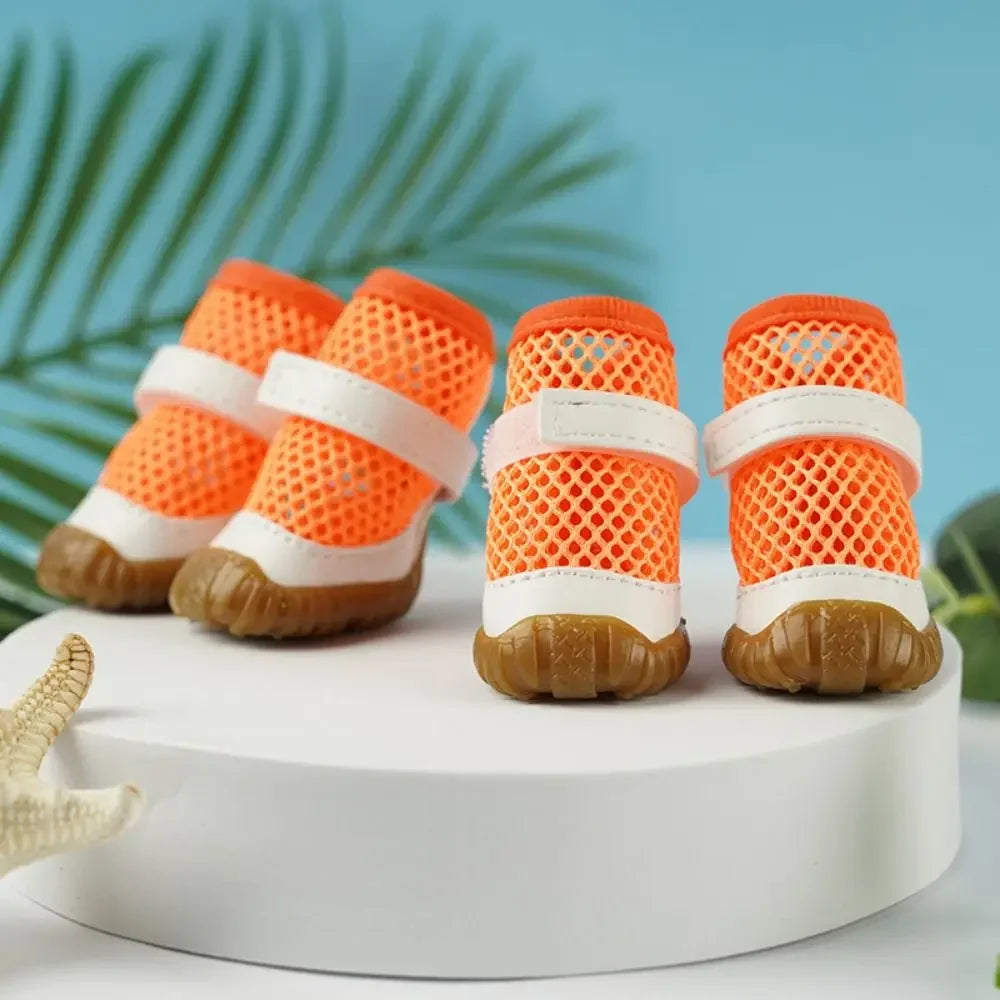 Breathable Dog Net Shoes For Small Dogs Anti Slip Outdoor