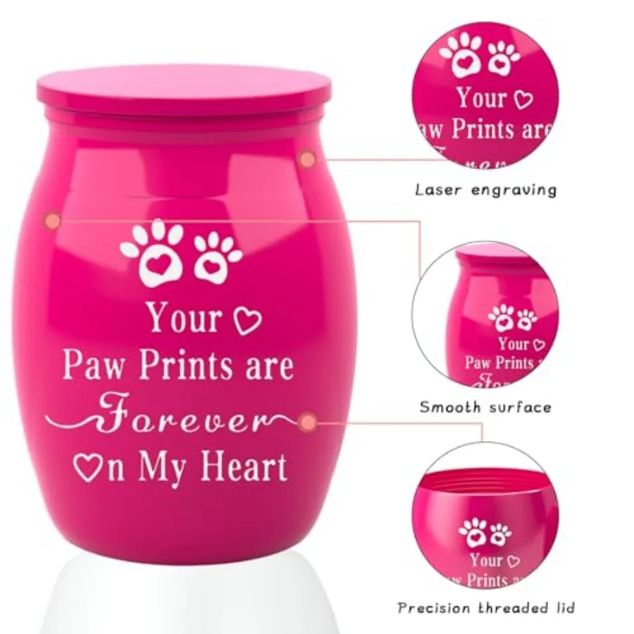Pet Urns for Dogs Ashes, Memorial Urns Small Urn for Pet Ashes, Mini Cremation Keepsake Urn for Dog Cat to Remember Your Love