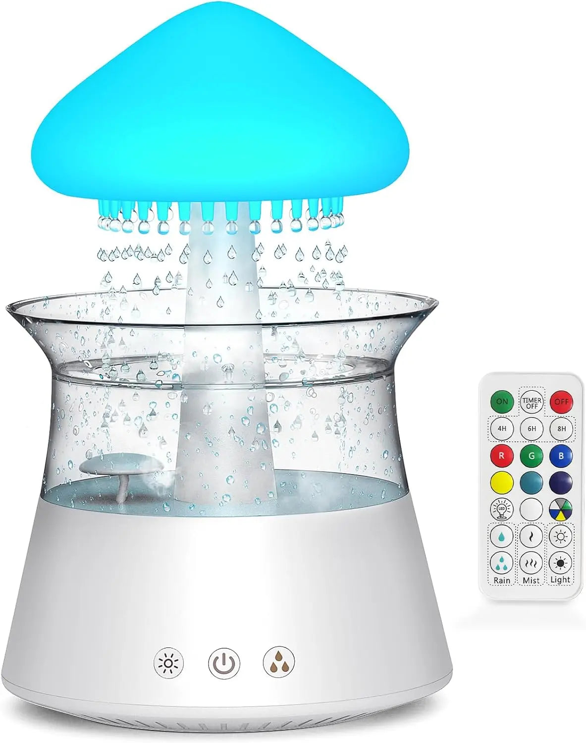 Cloud Humidifier With Rain Sounds And Remote Control For Bedroom