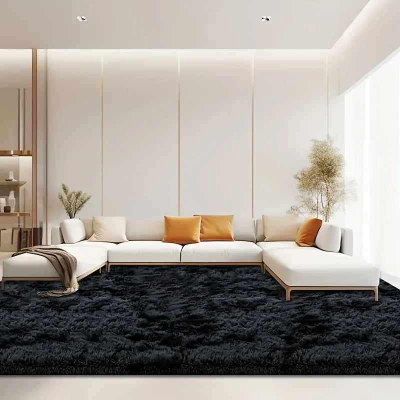 Geometric Plush Area Rug Ultra Soft Living Room Decor