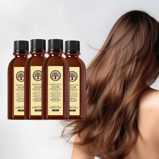 LAIKOU Morocco Argan Hair Essential Oil 4pcs Frizz Repair Nourish