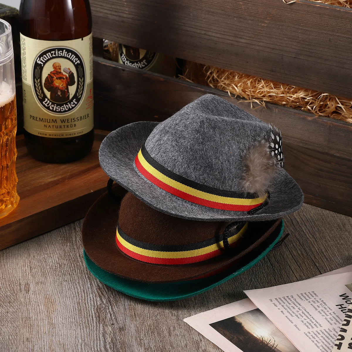 Bavarian Oktoberfest Costume Hat for Dogs and Cats