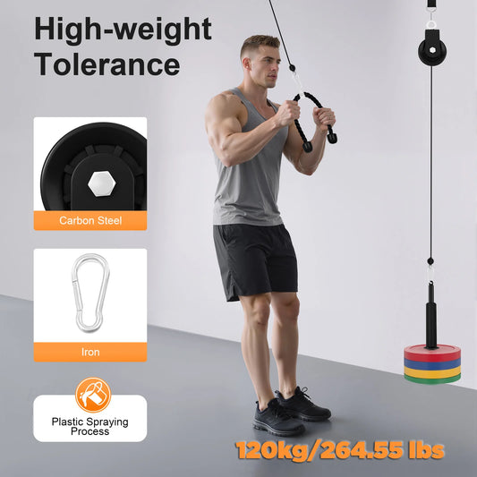 Home Gym Upper Body Cable Lat Pulldown System For Triceps