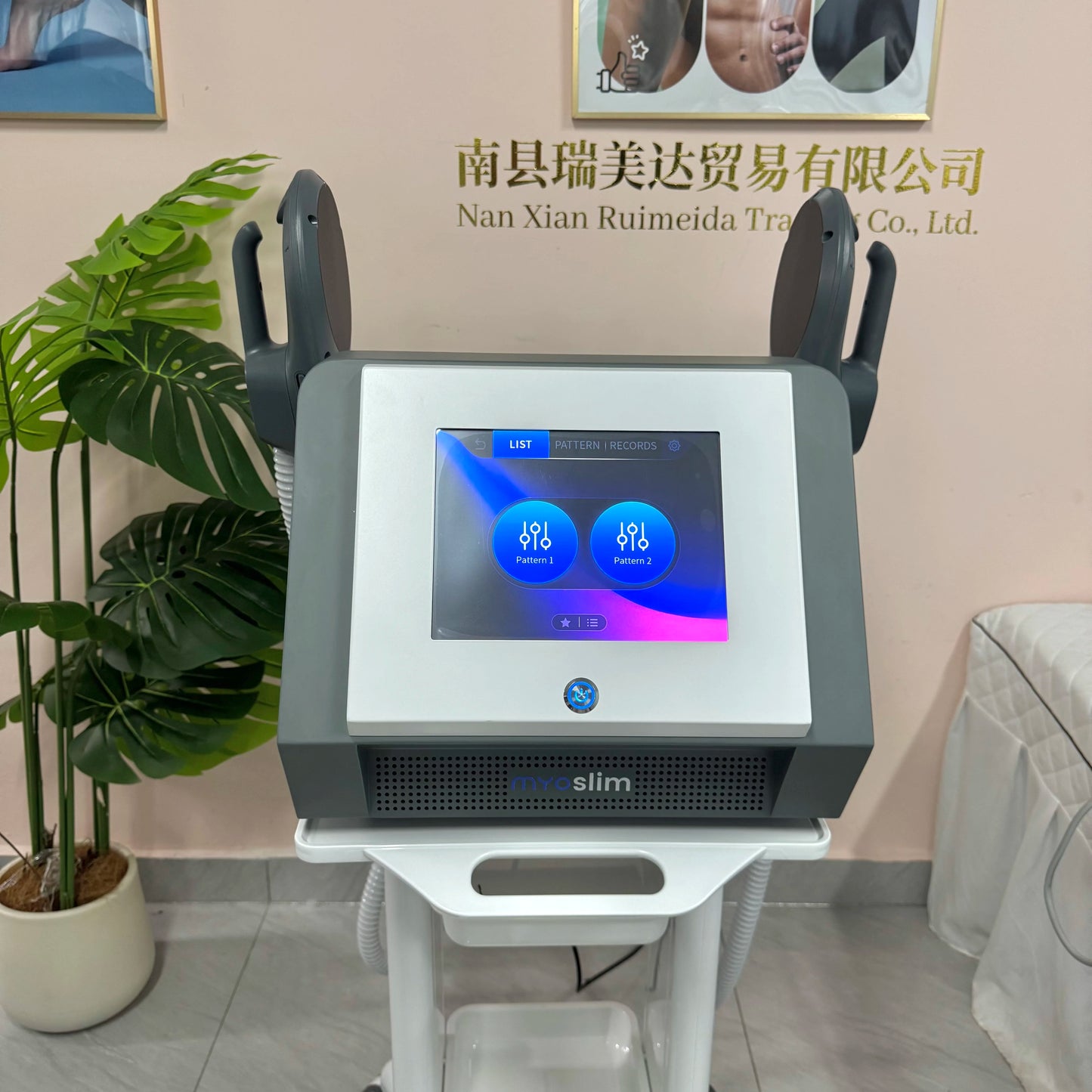 EMS Body Building Machine MYOslim Fat Removal 2 Handles Muscle Sculpting Fitness Wellness Body Muscle Stimulator for Health Care