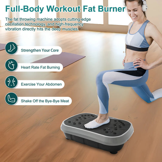 200W Vibration Plate with 99 Speeds and Bands