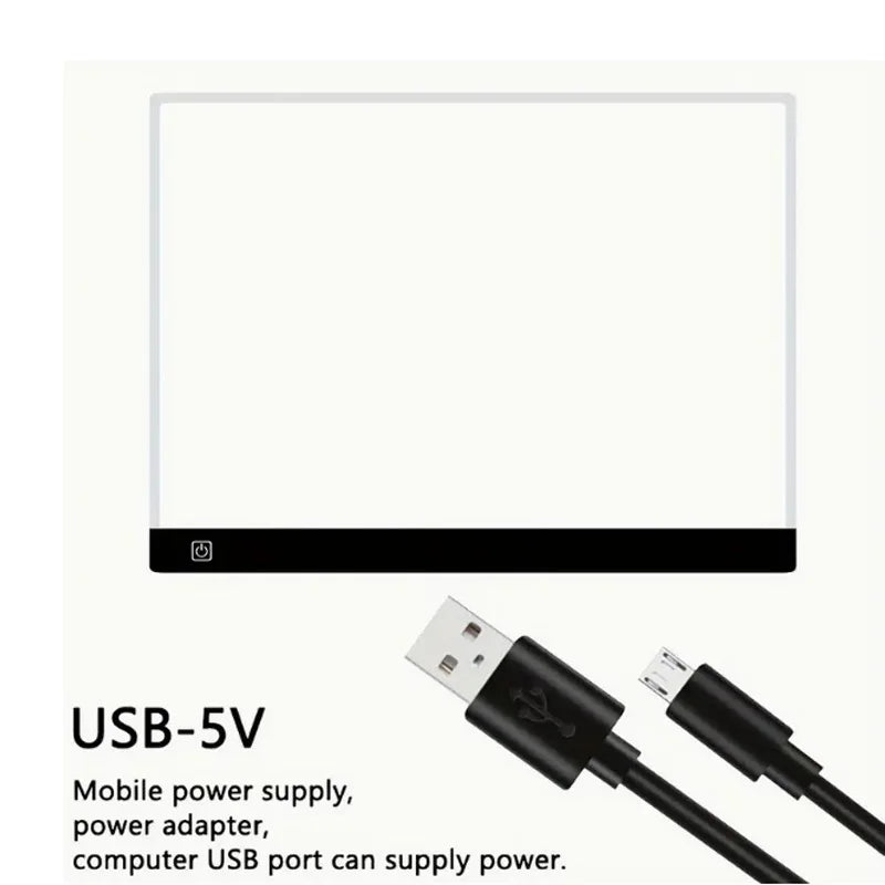 Led Drawing Copy Pad 3 Level Dimmable Board Table Animation Painting Educational Toys Gift Adjustable Light Notepad For Children