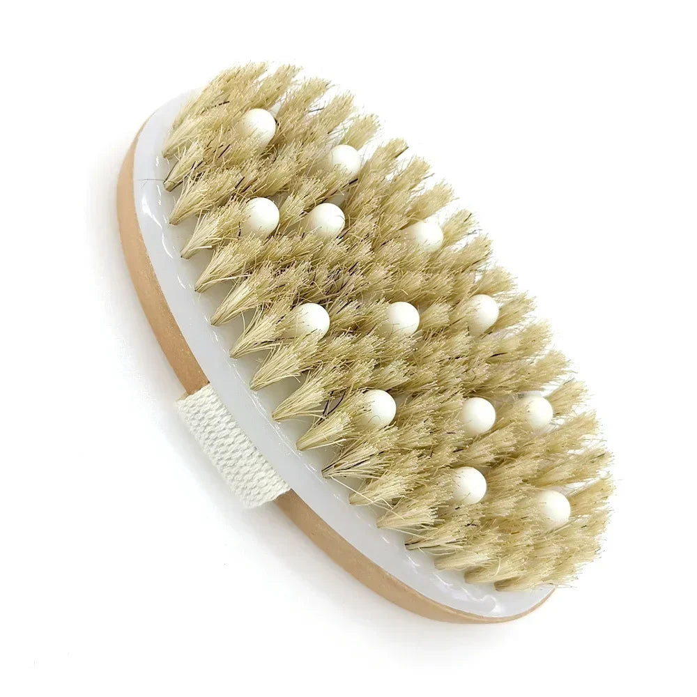 Dawndesslo 2 In 1 Dry Skin Body Brush Exfoliating Massage