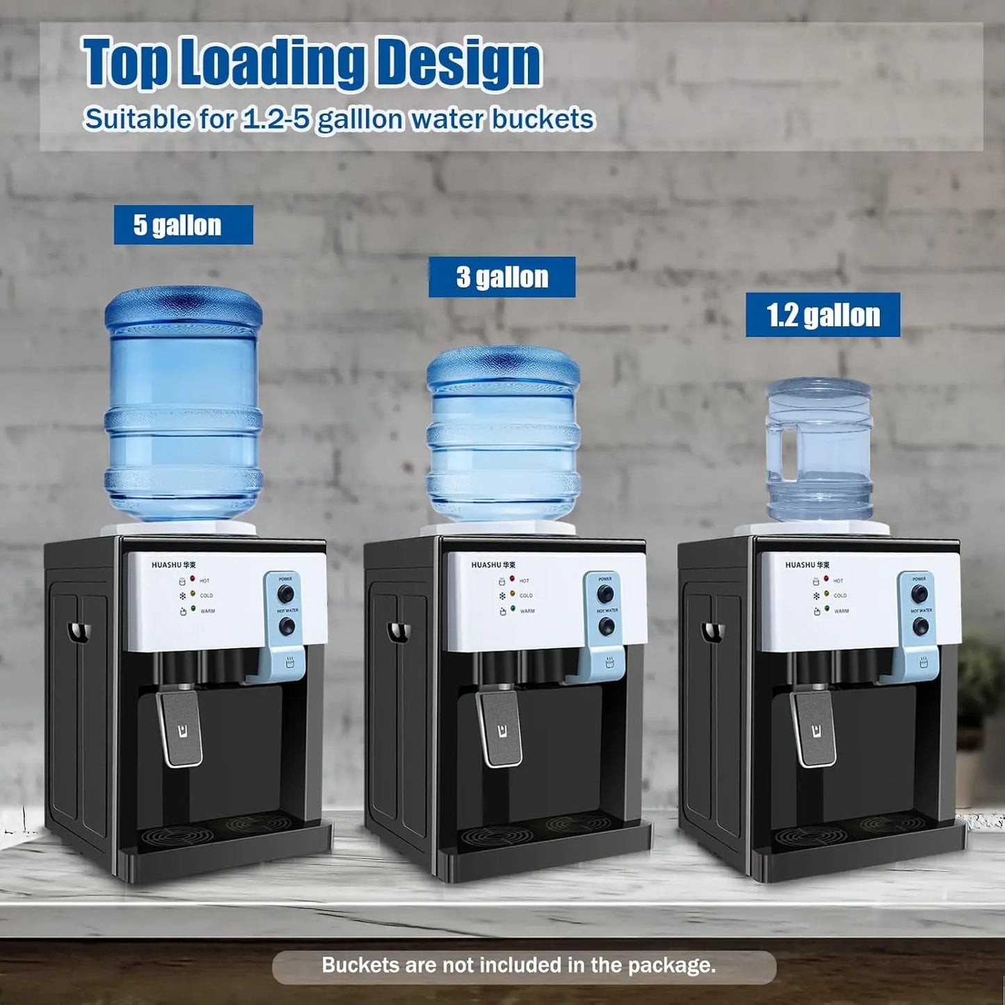 Electric Hot Cold Water Dispenser 5 Gallon Countertop Home Office