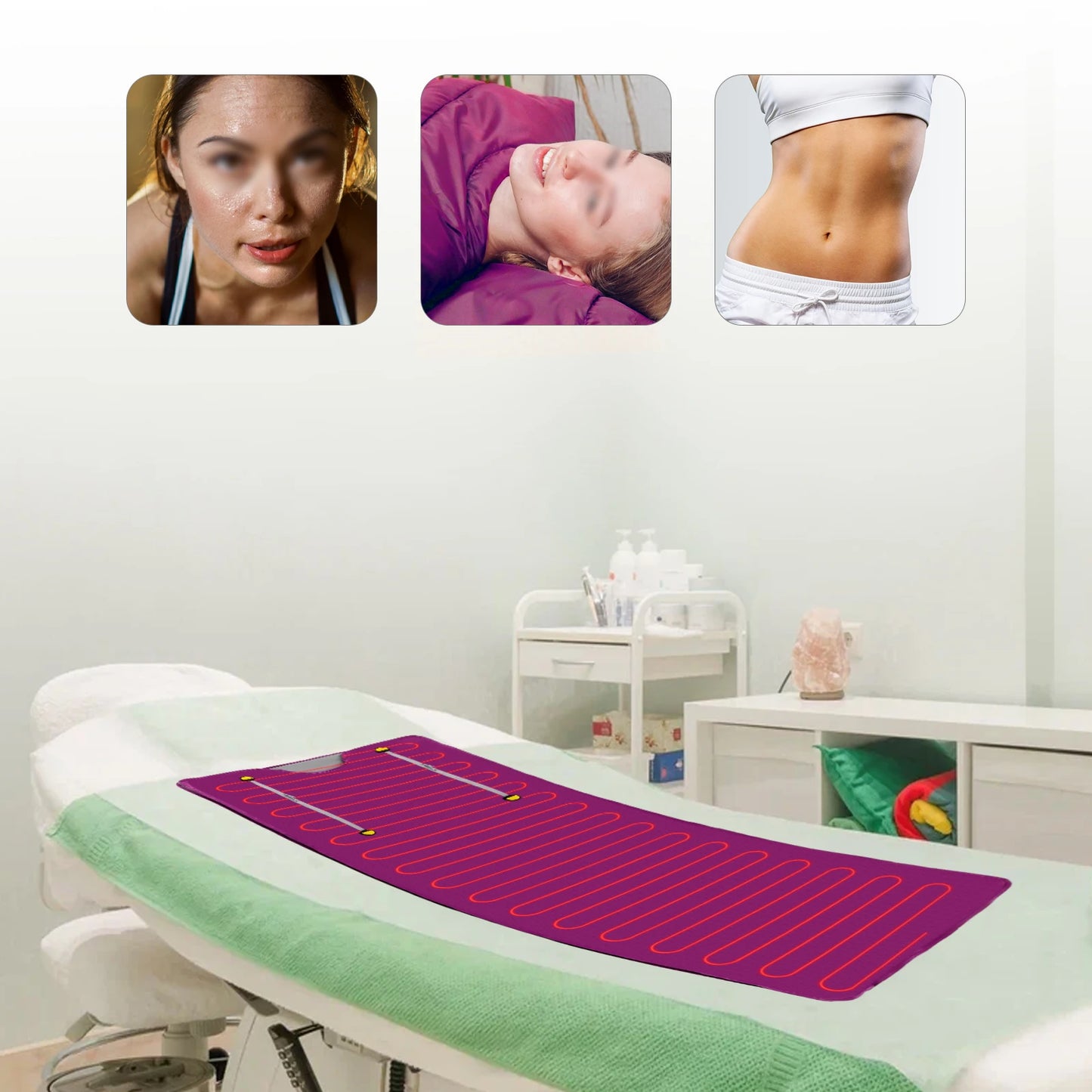 Portable Sauna Blanket Zipper Design For Home Spa Relaxation