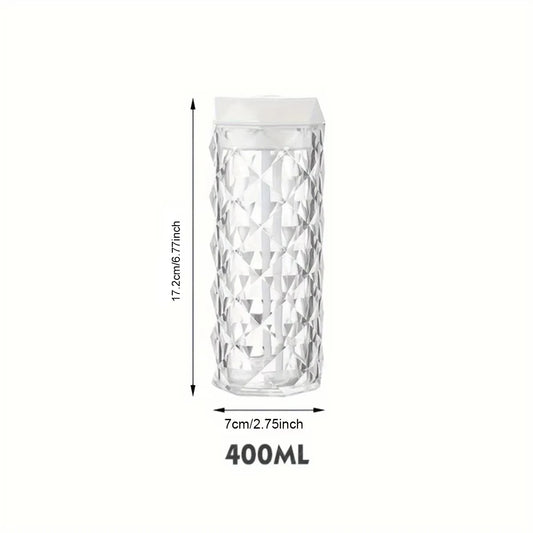 400ml Colorful USB Crystal Humidifier with Aromatherapy and Air Purification for Bedroom and Desktop