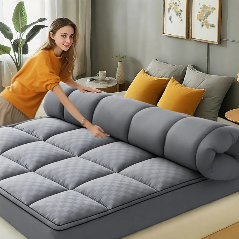 HGETVE Extra Thick Mattress Topper 1000Gsm Cooling Noiseless Breathable