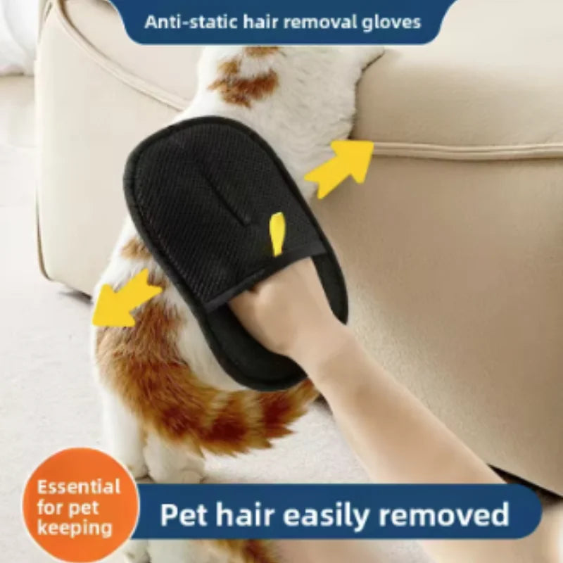 Reusable Pet Hair Removal Gloves for Sofa and Carpet