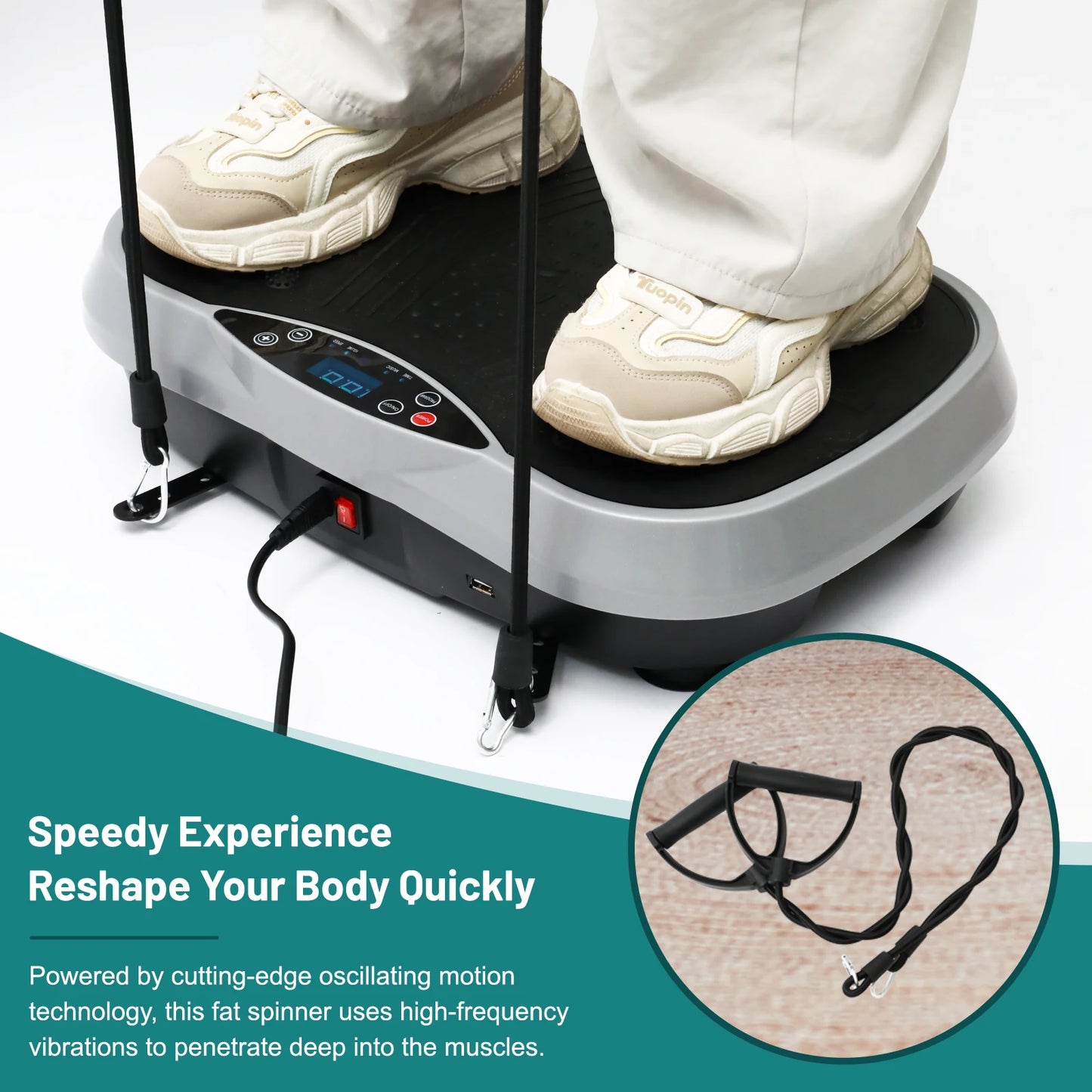 Vibration Plate Exercise Machine For Fat Burning And Full Body Workout At Home