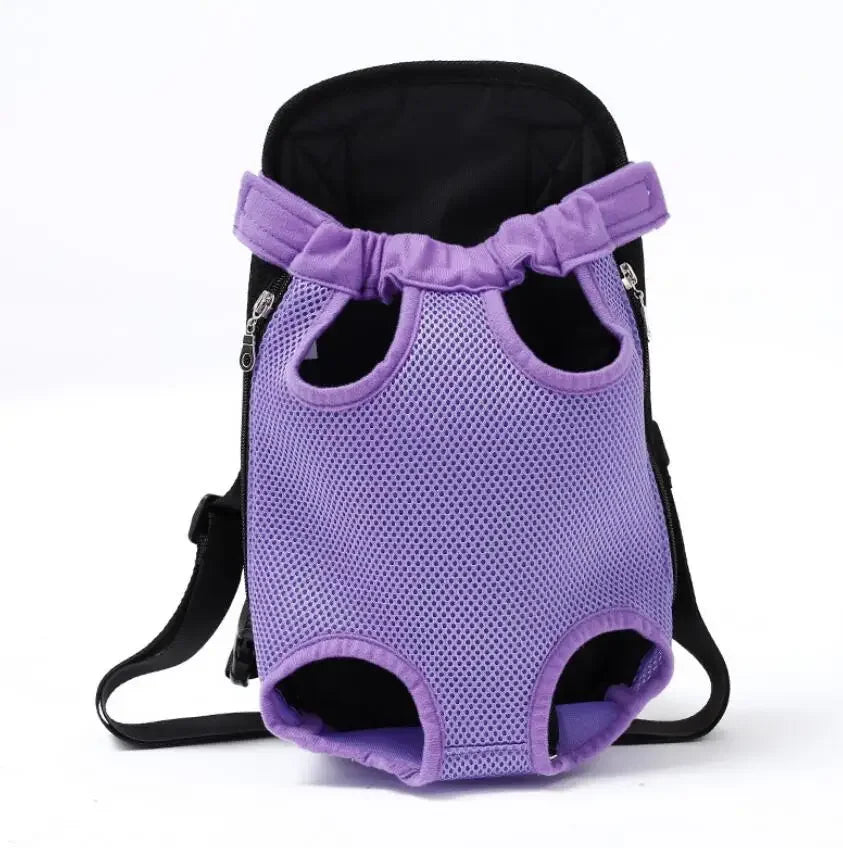 Adjustable Cat Carrier Backpack For Pets Outdoor Travel Double Shoulder Bag