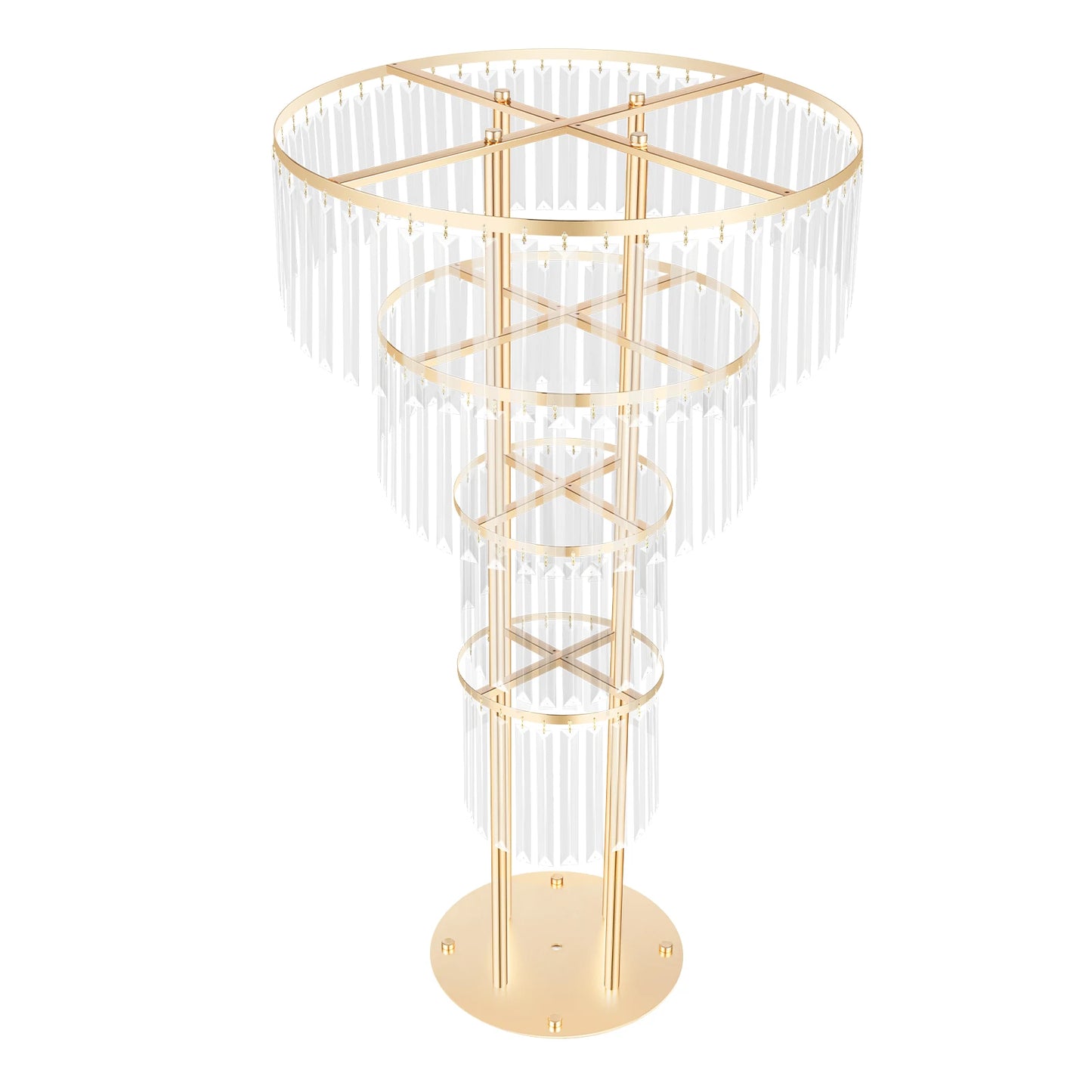 Bymaocar Crystal Flower Stand Wedding Centerpiece