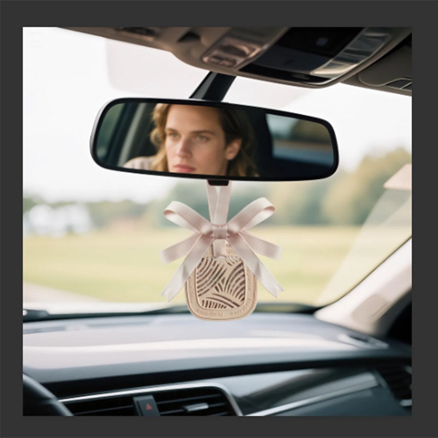 Lavender And Cotton Car Diffuser Hanging Freshener With Vent Clip