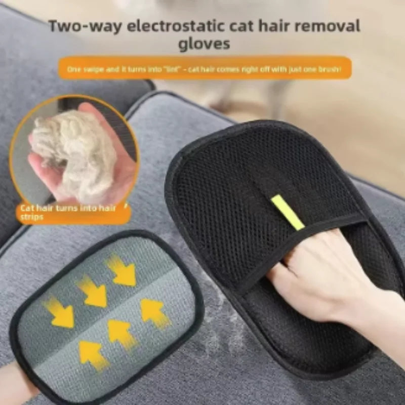 Reusable Pet Hair Removal Gloves for Sofa and Carpet