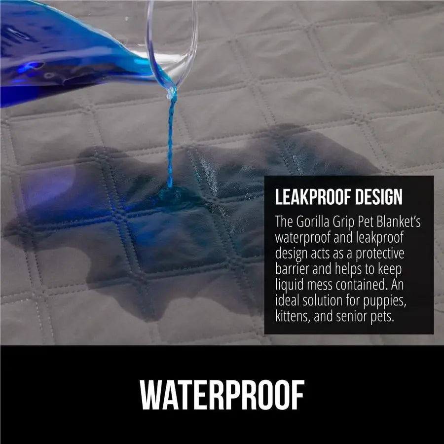 Waterproof Dog Bed Cover With Slip Resistant Backing