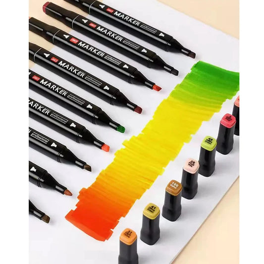 Dual-Tip Art Marker Set, 24 to 80 Colors