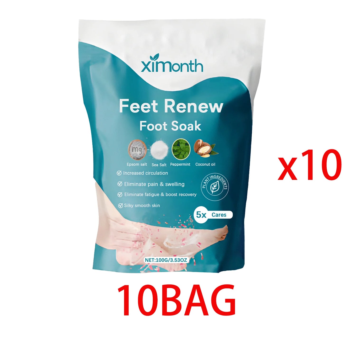 Foot Bath Salts Soak For Relaxation And Dead Skin Removal