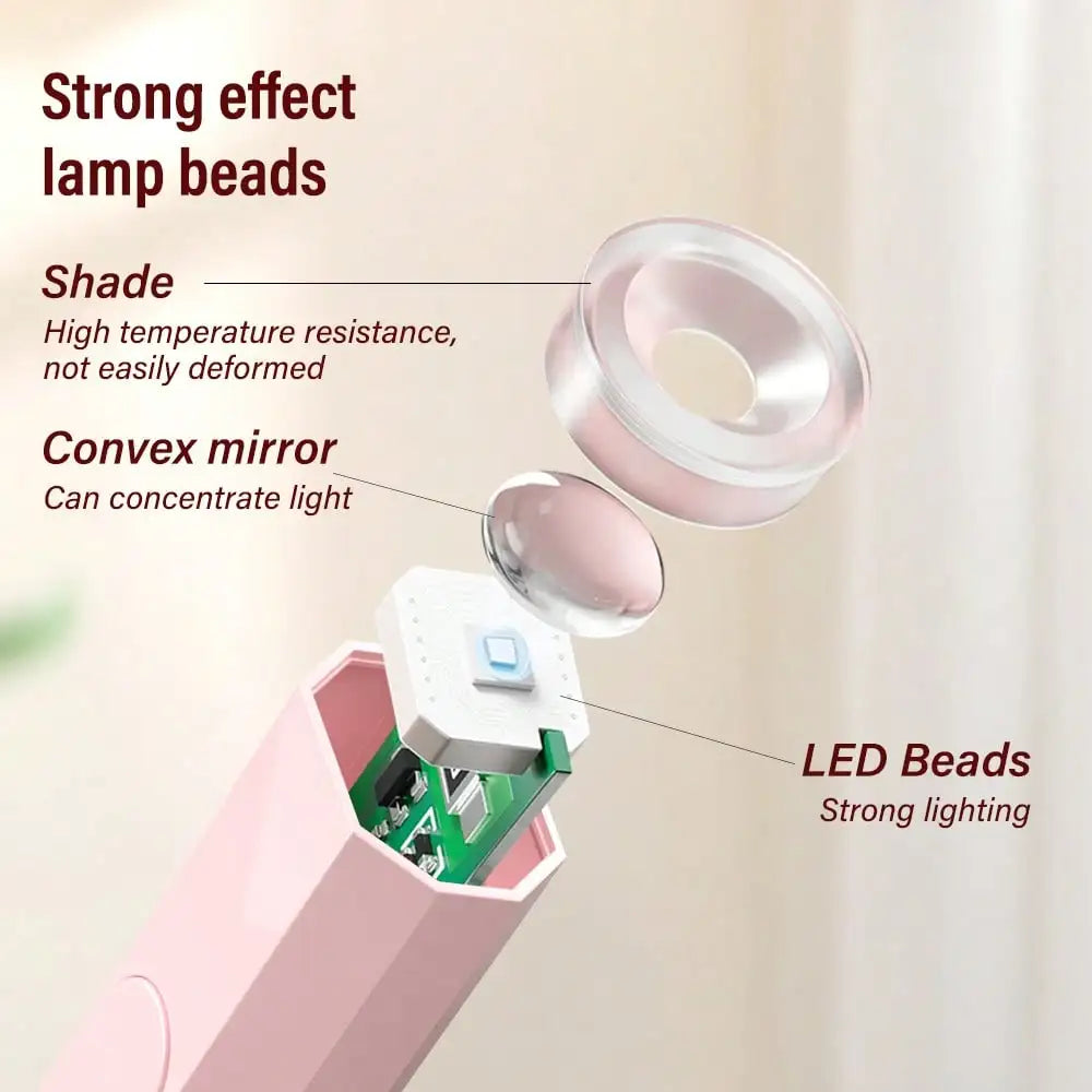 Portable Rechargeable LED Nail Lamp