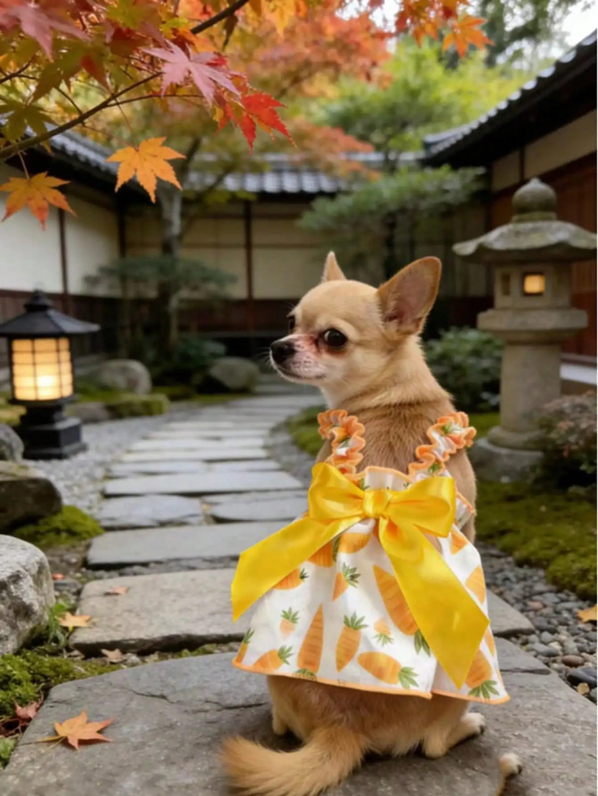 Ditsy Floral Sleeveless Dress for Small Dogs and Cats
