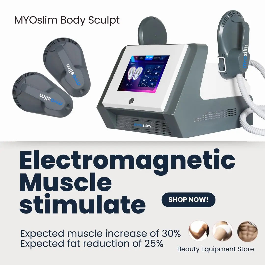 EMS Body Building Machine MYOslim Fat Removal 2 Handles Muscle Sculpting Fitness Wellness Body Muscle Stimulator for Health Care
