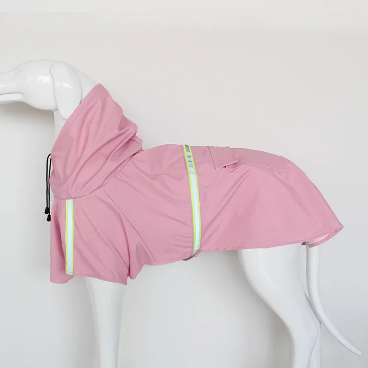 Reflective Hooded Waterproof Dog Raincoat