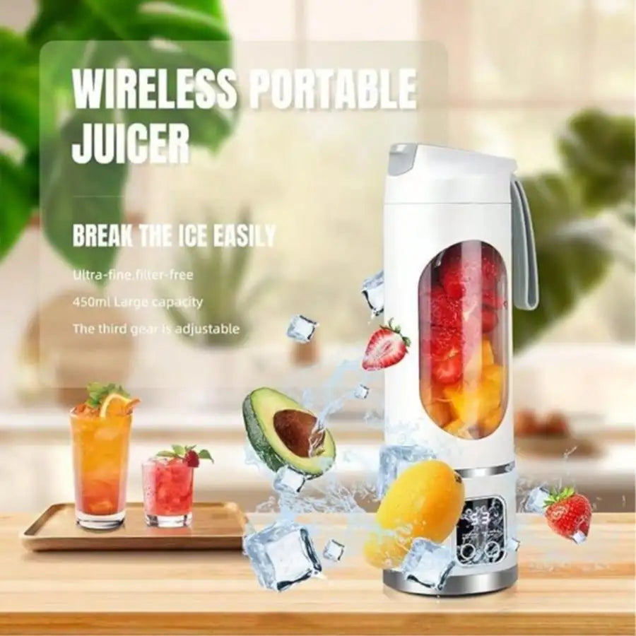 Portable Rechargeable Glass Jar Blender