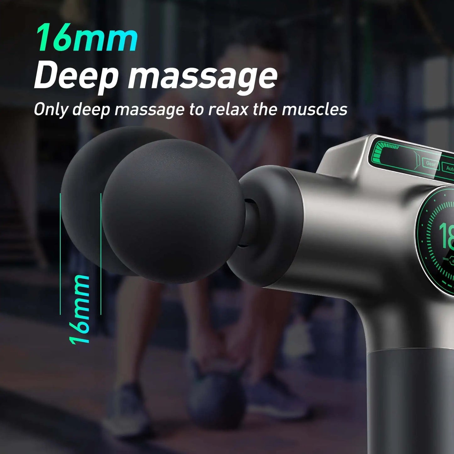 Powerful Massage Gun With 99 Speed Levels And 8 Attachments
