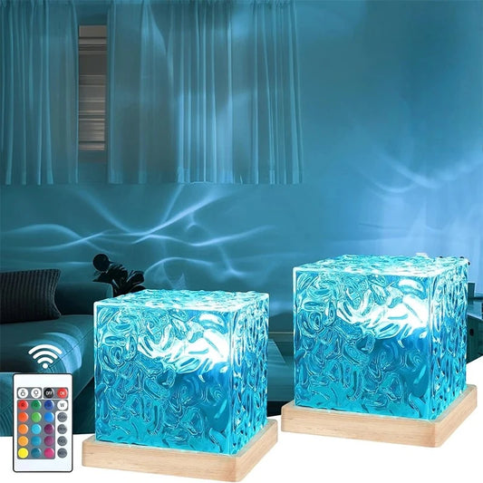 Ocean Wave Projector Light 16 Colors Midnight Aura Aurora Glow Lamp Home Office Bar Restaurant Underwater Projector Night Light