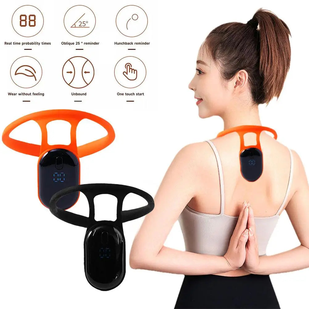 Smart Posture Corrector Miicro Vibration Posture Training Reminder Sensor Back Posture Neck Hump Corrector for Adult Kids