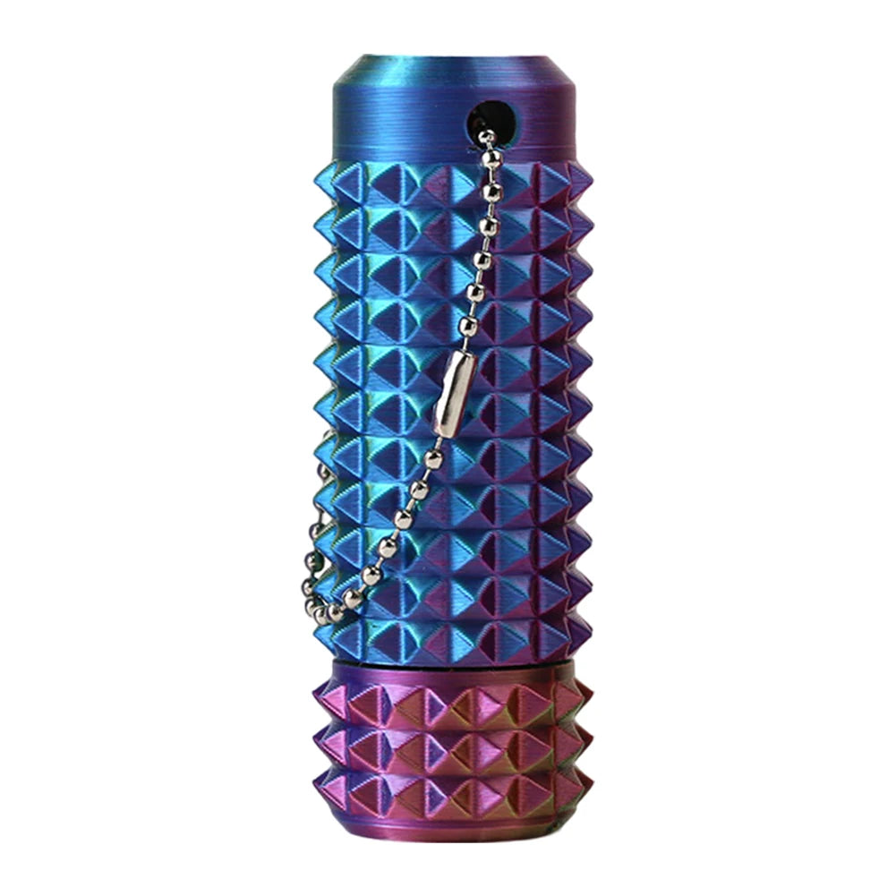 Spiky Grippie Stim Keychain 3D Printed Calming Keychain Roller Spiky Grippie Stim Keyring for  and Boost Focus