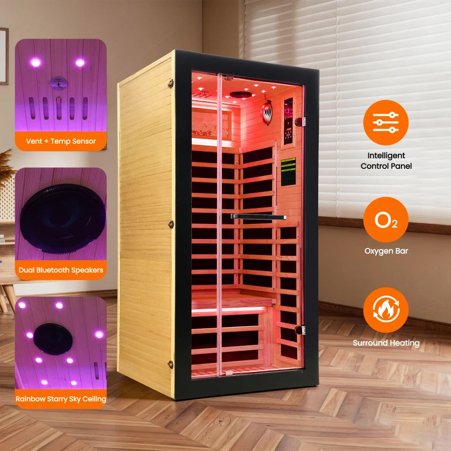 Single Person Sauna Room For Small Apartments Home Sweat Relax