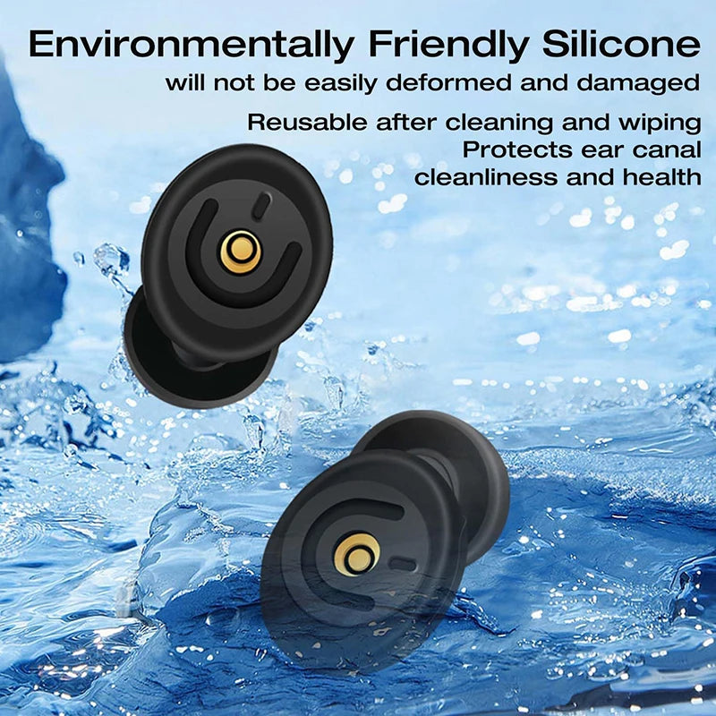 Ear Plugs for Noise Reduction  Protection Reusable Silicone  Plugs Swimming  Plug Sleeping Earplugs Set Oordopjes