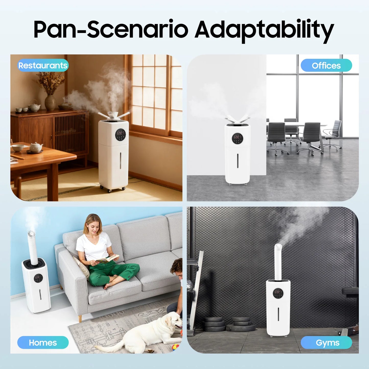 Humidifier Large Capacity 21L Digital Control Remote Control Air Purification Ultrasonic Humidifier Mist Maker