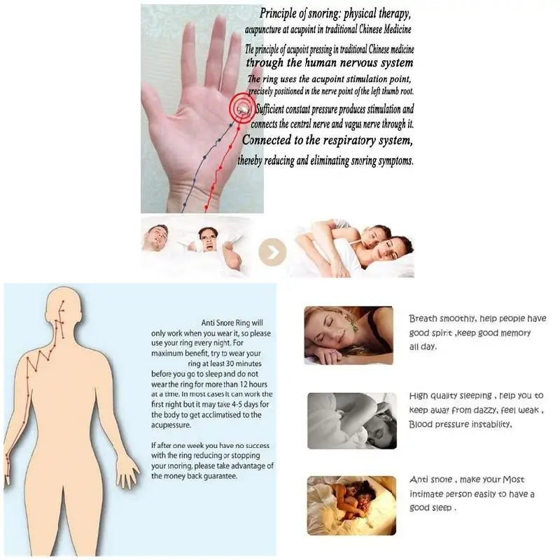 Acupressure Sleep Ring for Quieter Nights