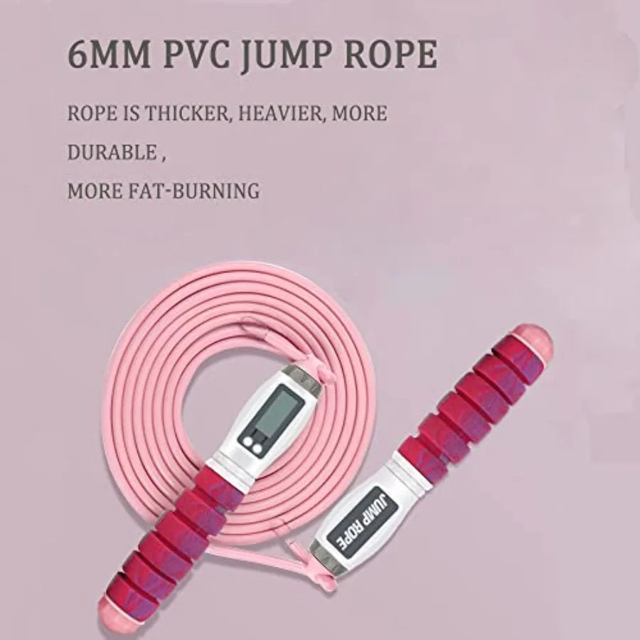 Workout Jump Rope With Calorie Counter For Fitness