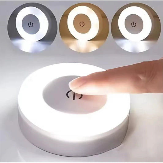 Stick Tap Push Touch Lamp Portable Lamps LED Night Light 3 Color Dimmable USB Rechargeable Battery