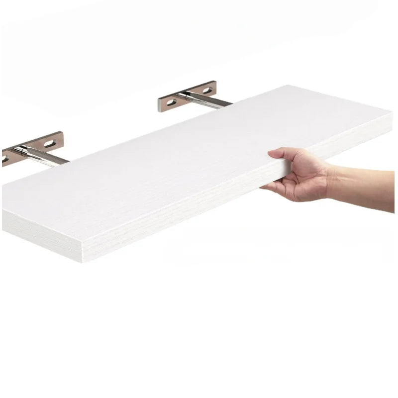 Wall Mounted Wood Shelf Bookshelf For Living Room Decor