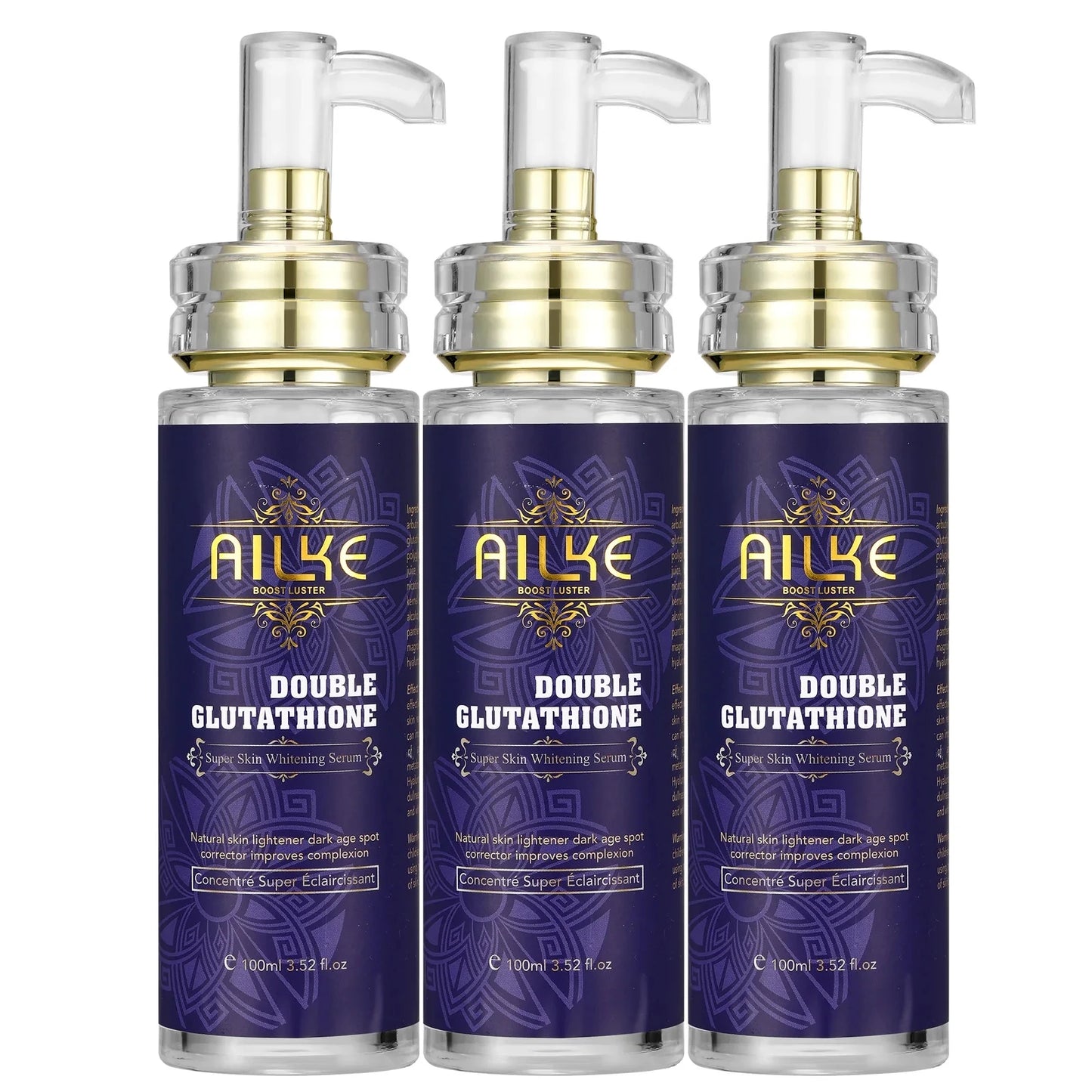 AILKE Glutathione Whitening Skin Care Set For Women, Moisturizing, Deeply Clean Skin, Reduce Dark Spots, Hyperpigmentation