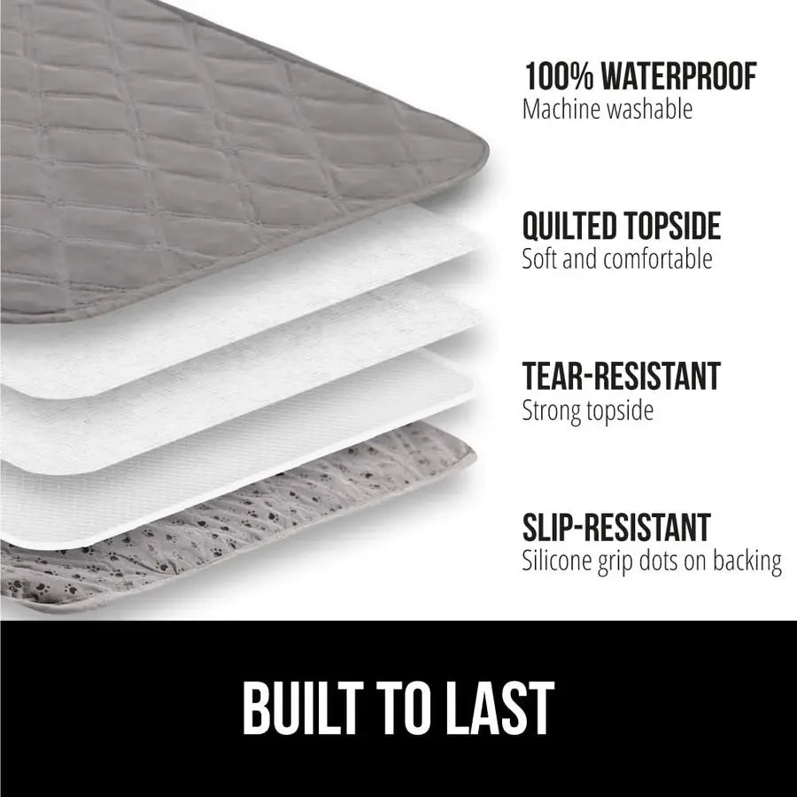 Waterproof Dog Bed Cover With Slip Resistant Backing